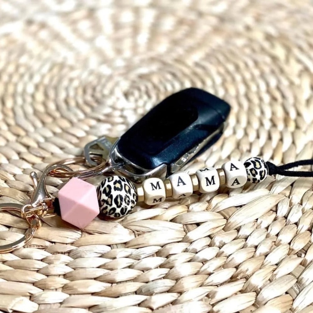 Mama Leopard Keychain
